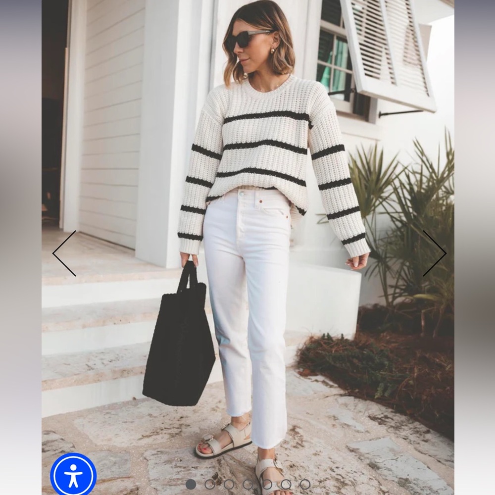 Striped Black and White Sweater